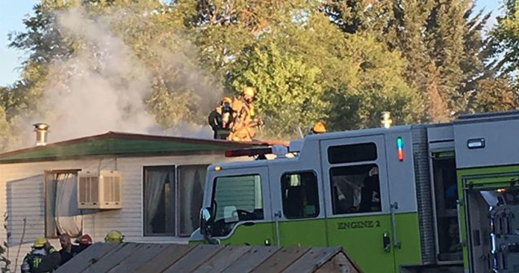 Green River Fire Department Responds to Trailer House Fire