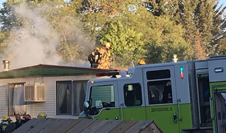 Green River Fire Department Responds to Trailer House Fire