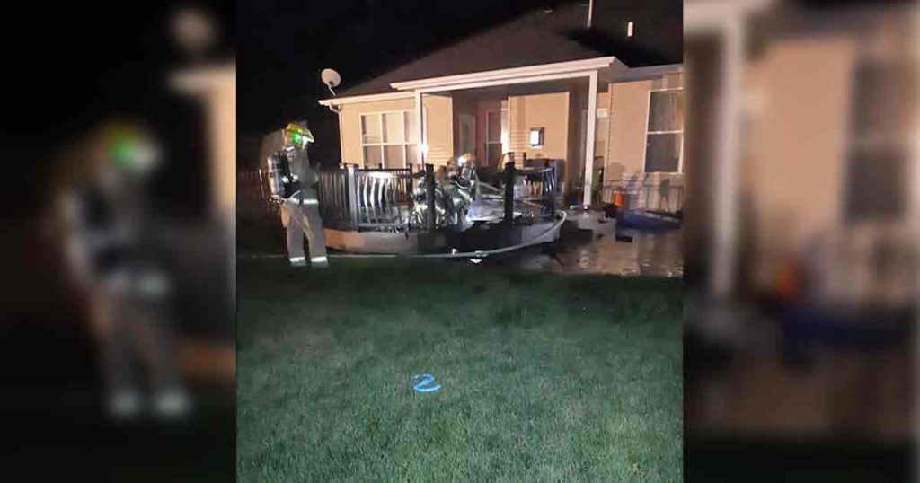 Couple Discovers Deck Fire While Looking for Lost Pet