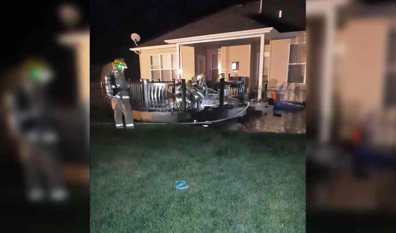 Couple Discovers Deck Fire While Looking for Lost Pet