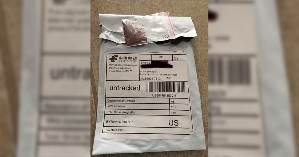 Strange Seeds From China Show up in Local Woman’s Mailbox