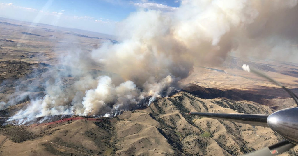 Bradley Fire Starts and Burns on Bradley Peak