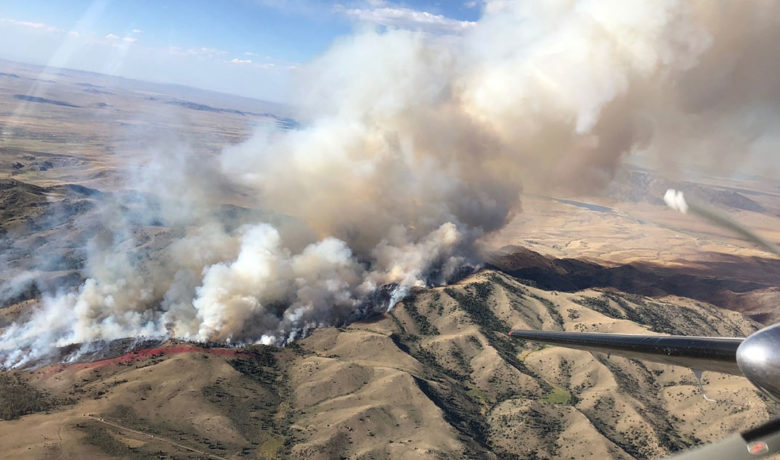 Bradley Fire Starts and Burns on Bradley Peak