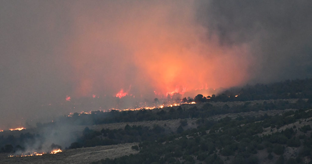 Richard Mountain Fire 40 Percent Contained