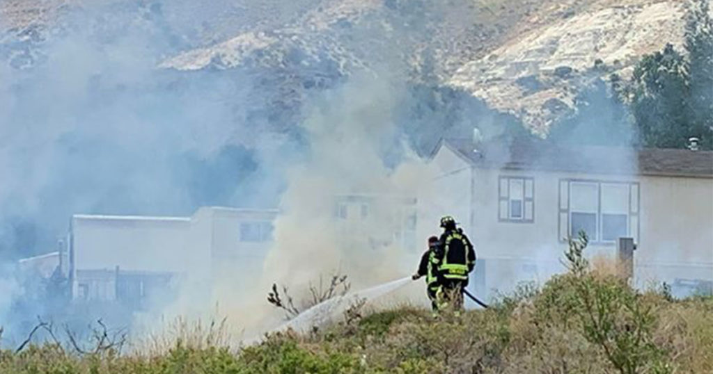 Mobile Home Catches on Fire on Antelope Drive in Rock Springs Saturday