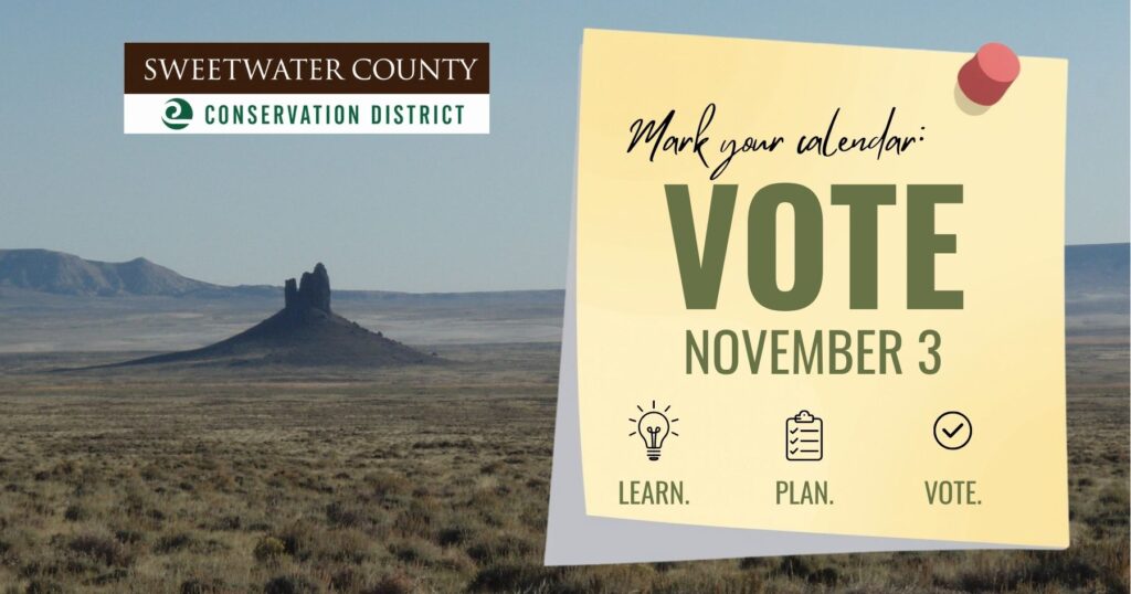 Sweetwater County Conservation District Mill Levy to Appear on November 3 Ballot.