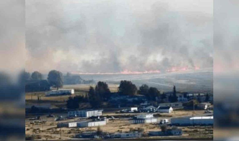 Town of Hanna Evacuated due to Wildfire, One Fire Engine Destroyed