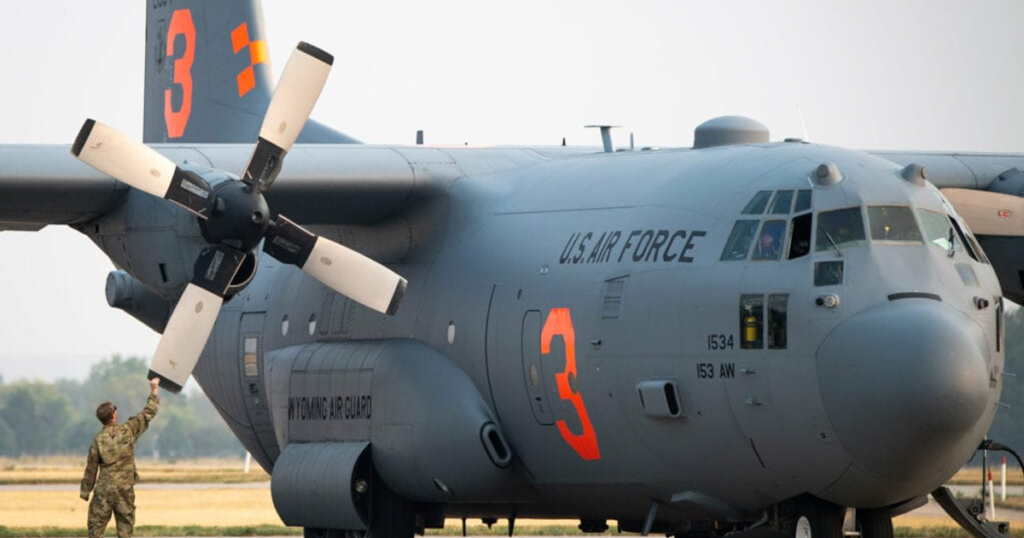 California Resident Thanks Wyoming Air National Guard Unit Fighting Wildfires