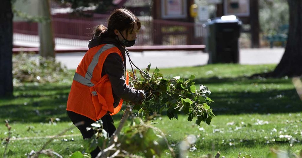 Expedition Academy High School Students Help With Storm Cleanup
