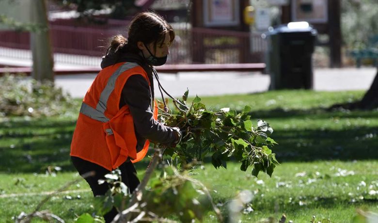 Expedition Academy High School Students Help With Storm Cleanup
