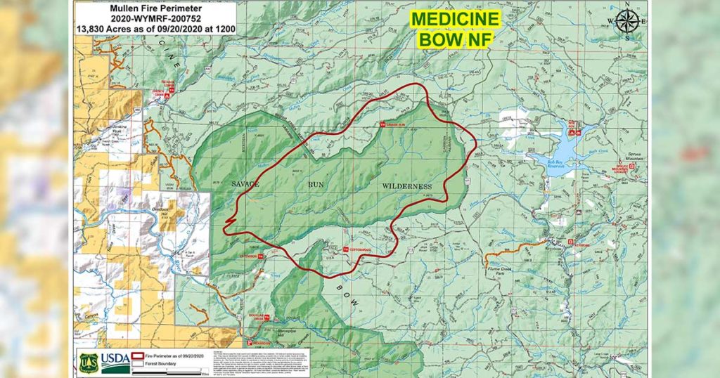 Mullen Fire Causes Evacuations Sunday, Expected to Grow Due to Strong Winds