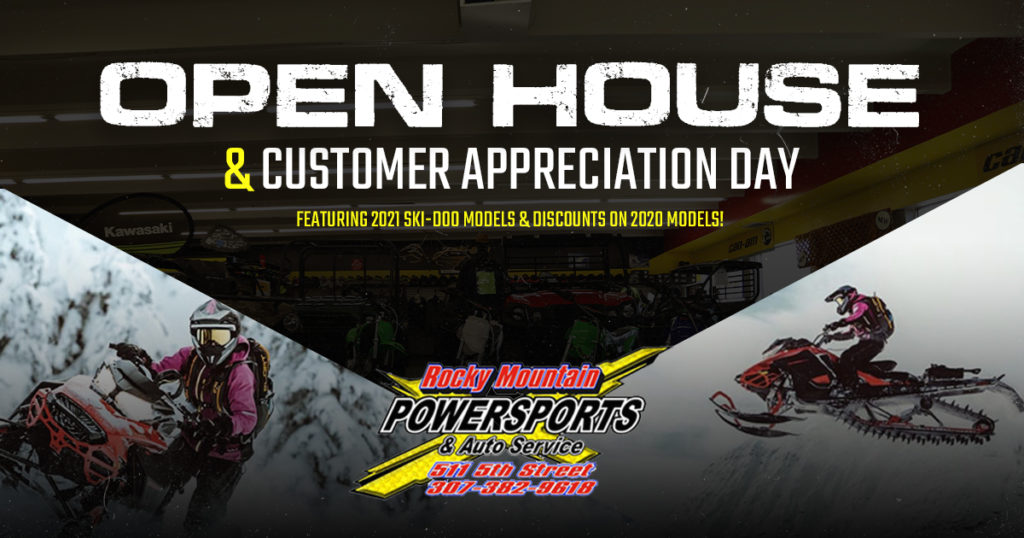 You Are Invited! Rocky Mountain Powersports Open House, Customer Appreciation Day