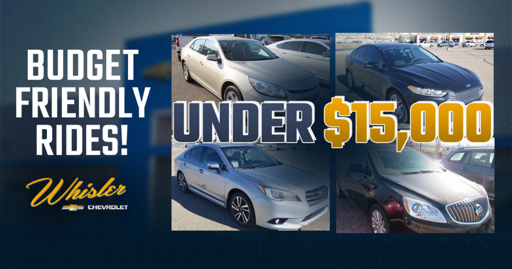 Deals On Wheels: 5 Pre-Owned Vehicles at Whisler Under $15,000