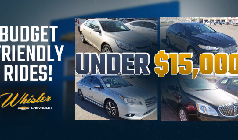Deals On Wheels: 5 Pre-Owned Vehicles at Whisler Under $15,000