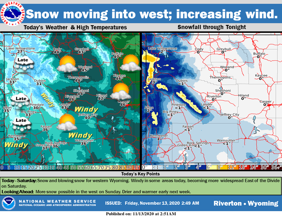 Mostly Sunny with a High Near 40