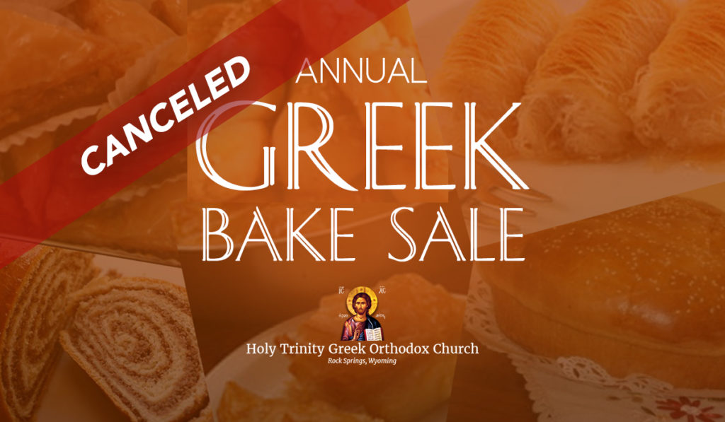 2020 Greek Orthodox Church Bake Sale Canceled