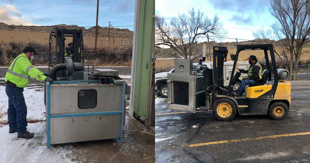 RS Animal Control’s Euthanizing Gas Chamber Removed Today