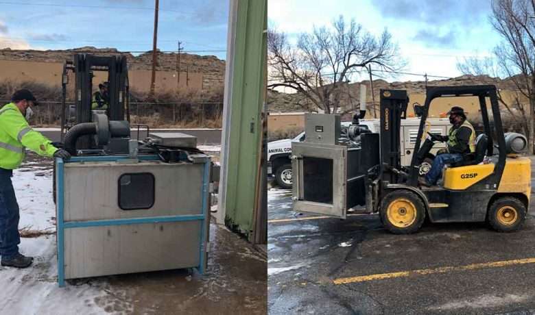 RS Animal Control’s Euthanizing Gas Chamber Removed Today