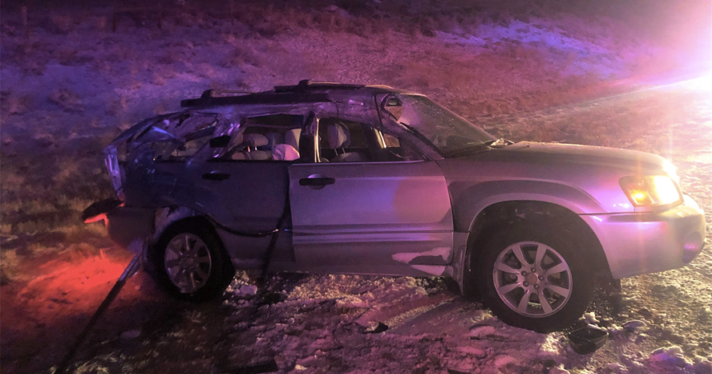 Plow Truck Hit by Passenger Vehicle Near Riverton