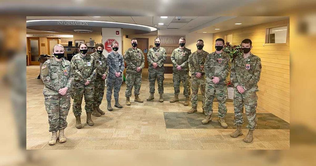 Wyoming National Guard Members Assisting Sweetwater Memorial Leave Friday