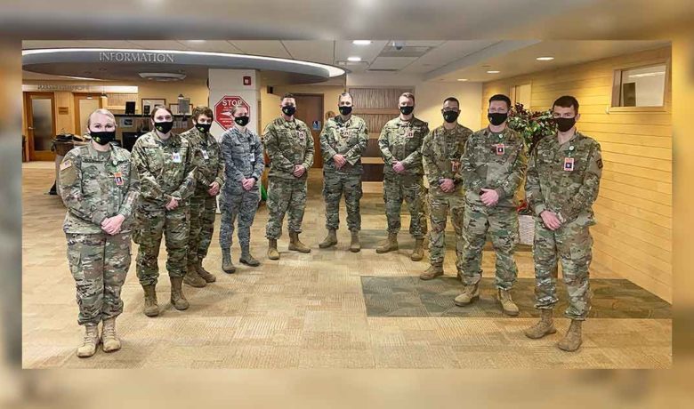 Wyoming National Guard Members Assisting Sweetwater Memorial Leave Friday