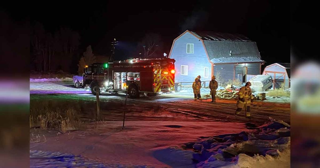 Sublette County Unified Fire Puts Out Chimney Fire
