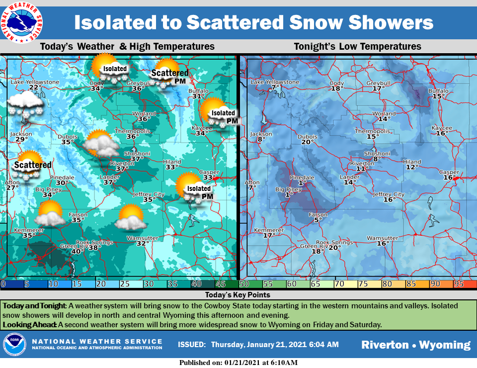 Mostly Cloudy With a High Near 41