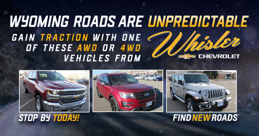 Gain Traction in a 4WD or AWD Vehicle from Whisler Chevrolet Cadillac