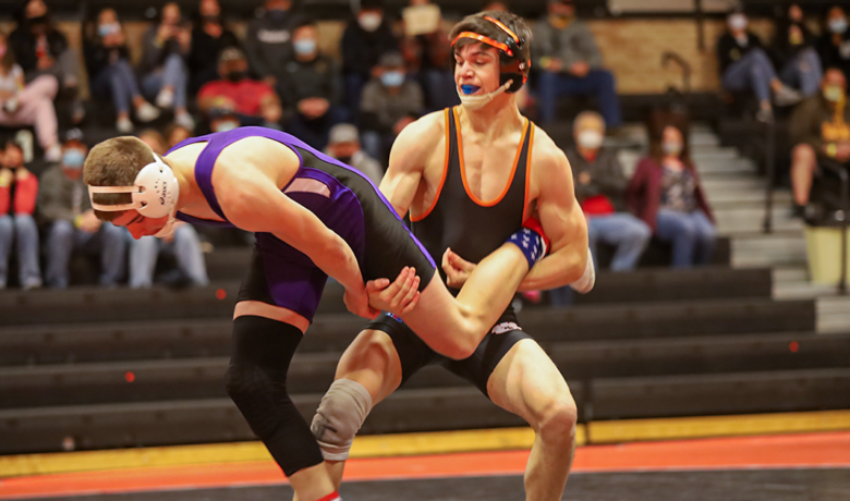 Wrestlers Take to the Mats for Thoman-Jackman Duals