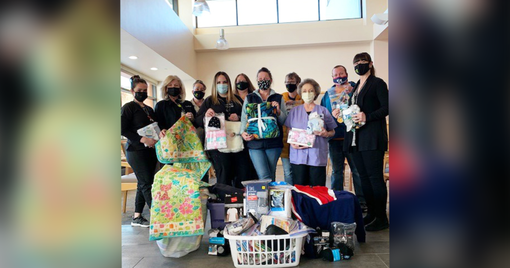 LDS Church Group Makes Donation to Hospital’s Caring Closet