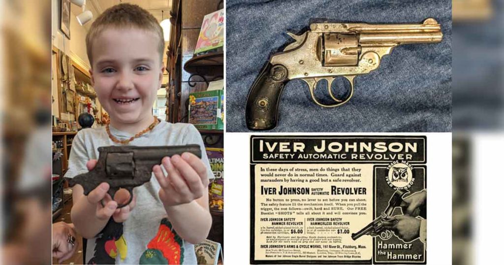 Why a Vintage Revolver was Hidden Under a Rock Remains a Mystery