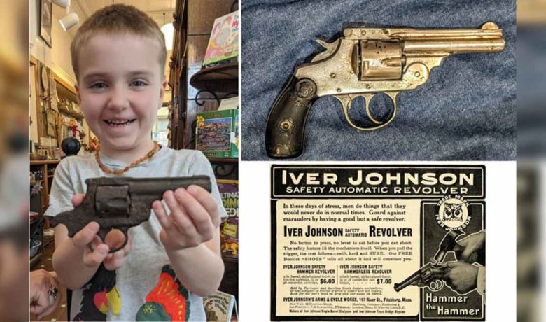 Why a Vintage Revolver was Hidden Under a Rock Remains a Mystery