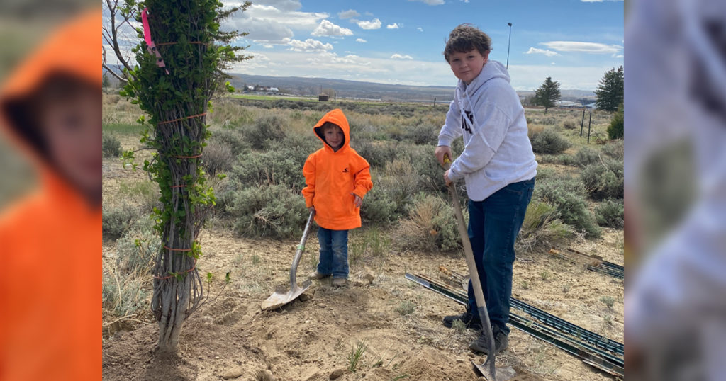 Community Celebrates Arbor Day Planting New Trees Near Golf Course