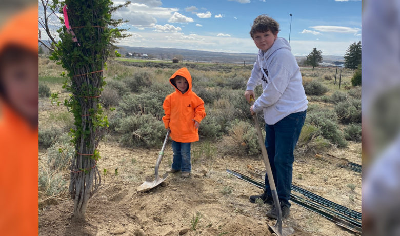 Community Celebrates Arbor Day Planting New Trees Near Golf Course