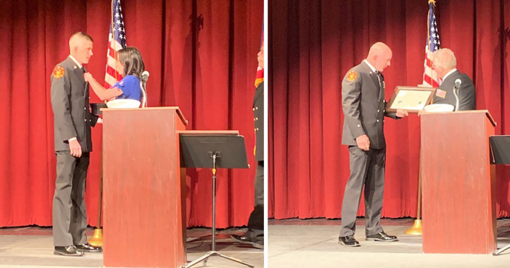 Rock Springs Fire Department Recognizes Two Members in Friday Ceremony