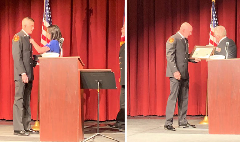 Rock Springs Fire Department Recognizes Two Members in Friday Ceremony