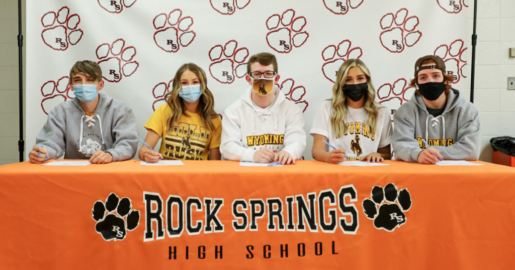 Five RSHS Seniors Sign With UW Spirit