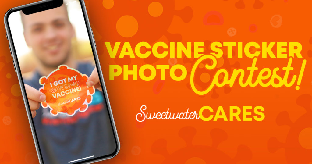 #SUBMIT: SweetwaterCARES Vaccine Sticker Photo Contest
