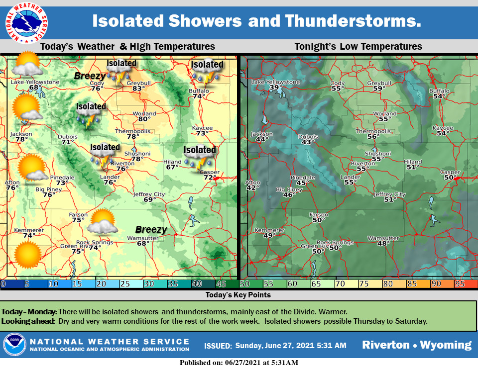 Mostly Cloudy with a High Near 81