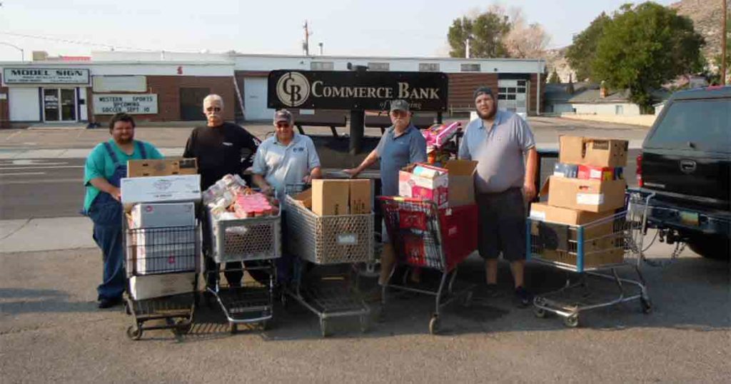 Truck Load of Food Collected for Food Bank at Local Labor Day Picnic