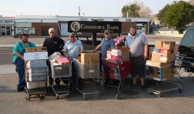Truck Load of Food Collected for Food Bank at Local Labor Day Picnic