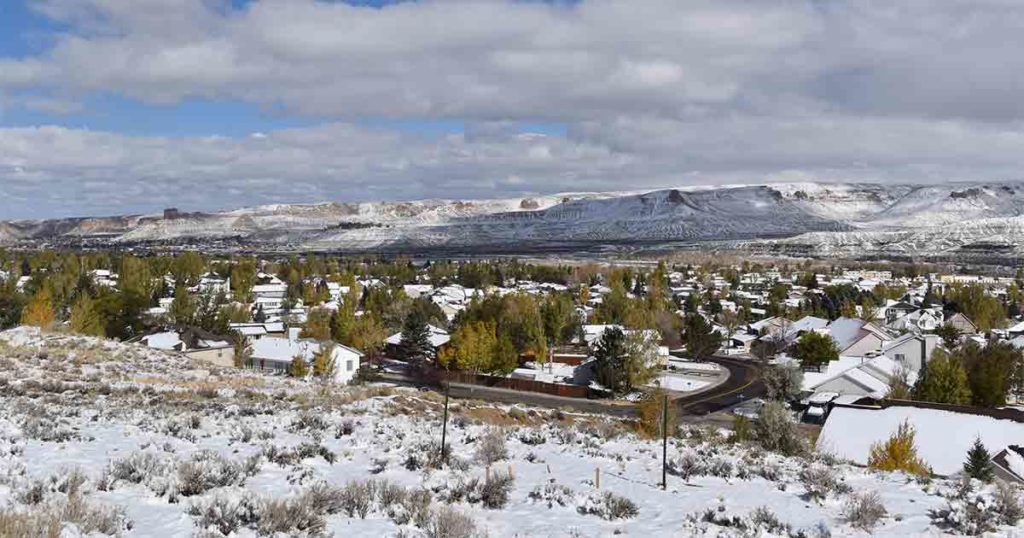 Some Areas of Sweetwater County See More Than 6 Inches of Snow