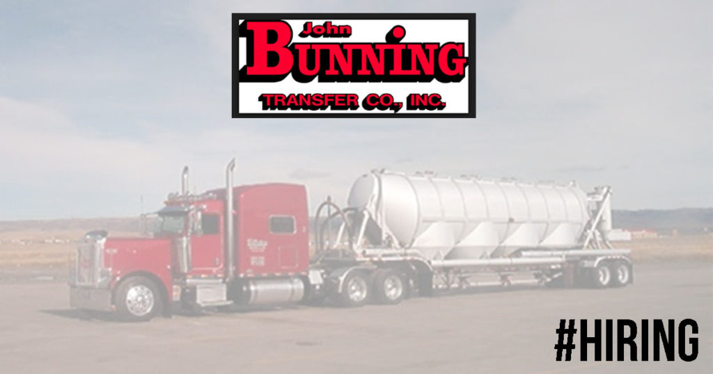 Join the John Bunning Transfer Co. Team!