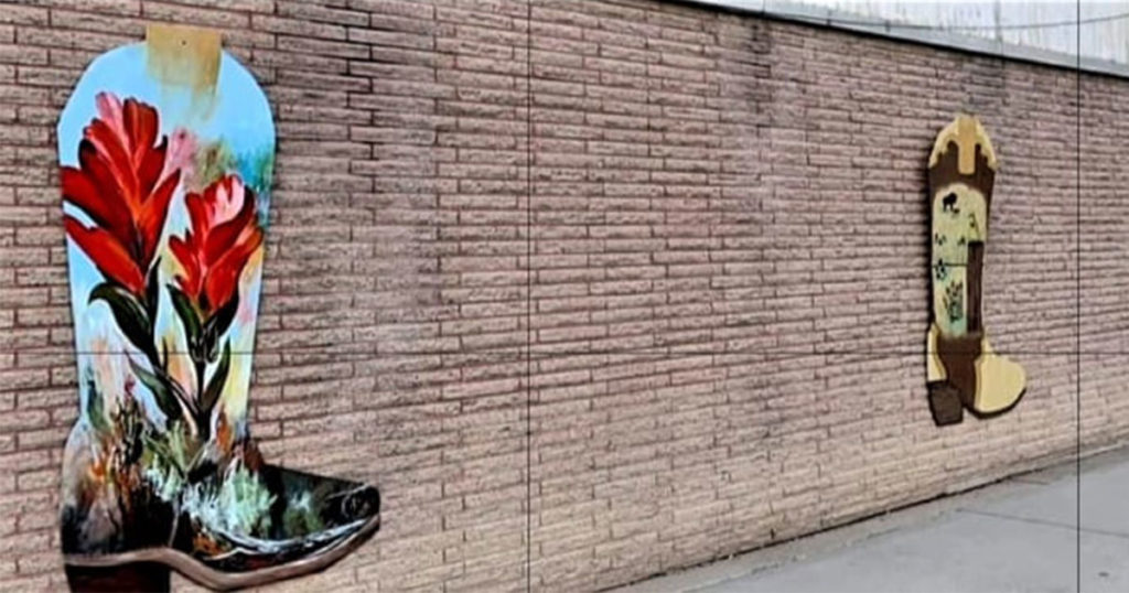 Boot Murals Attract Locals and Visitors