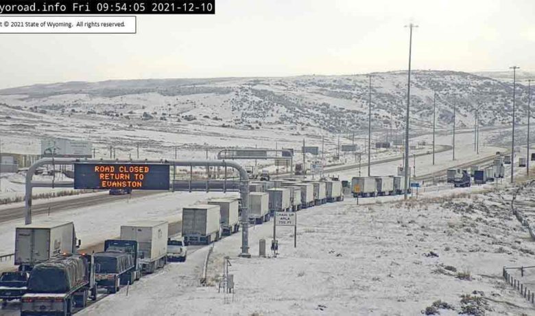 PHOTOS: Portions of I80 Closed Across Wyoming after Winter Storm