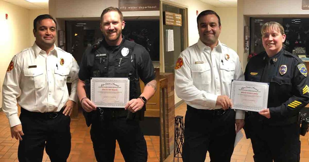 Two Rock Springs Officers Receive Life Saver Awards
