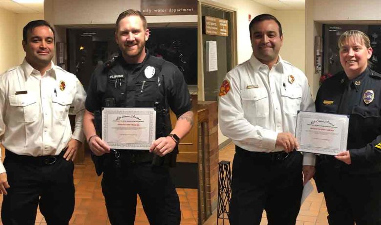 Two Rock Springs Officers Receive Life Saver Awards