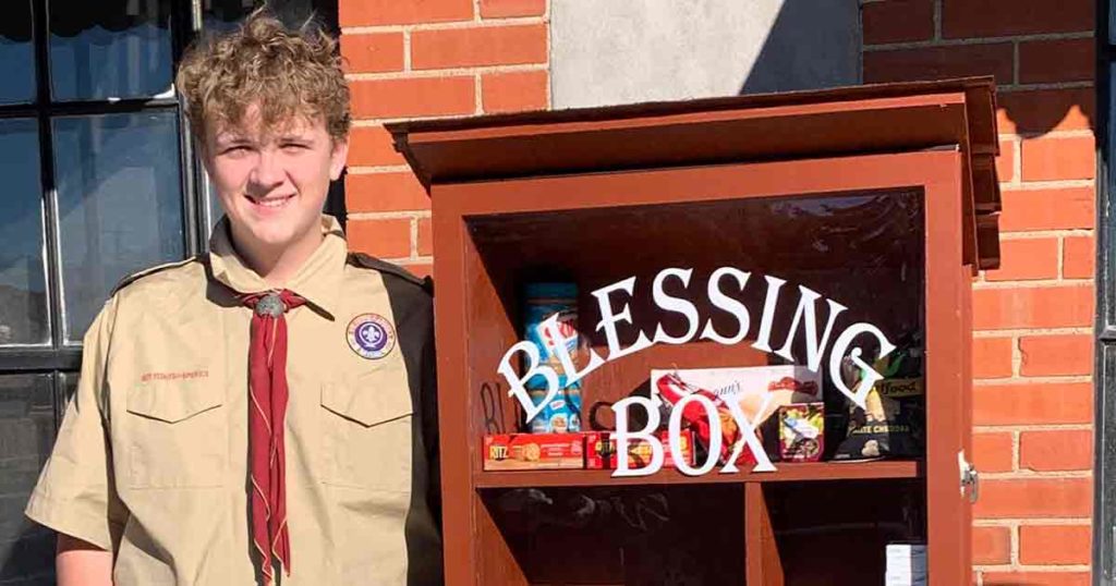 Boy Scout Completes ‘Blessing Box’ Project for Downtown Rock Springs