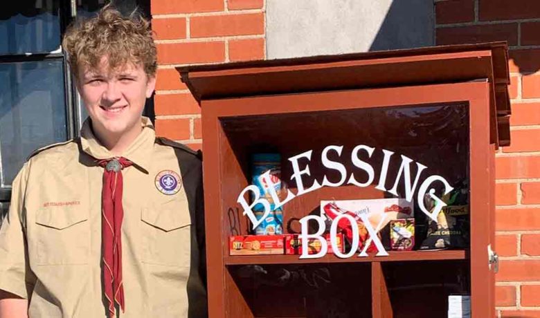 Boy Scout Completes ‘Blessing Box’ Project for Downtown Rock Springs