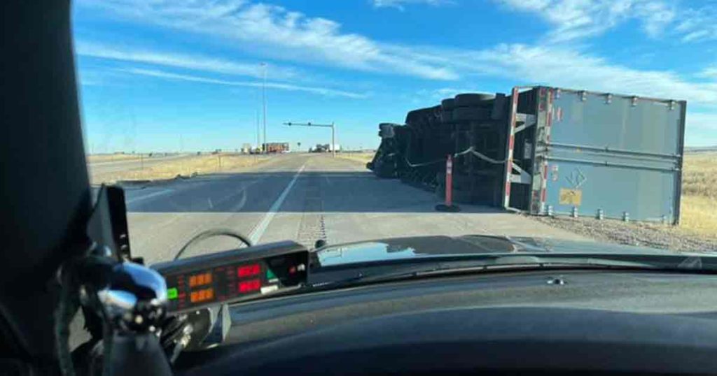 PHOTOS: WHP Troopers Respond to Semi Truck Blow Overs
